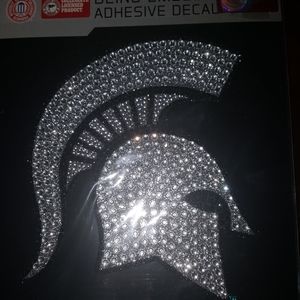 Spartan  Bling emblem adhesive decal.